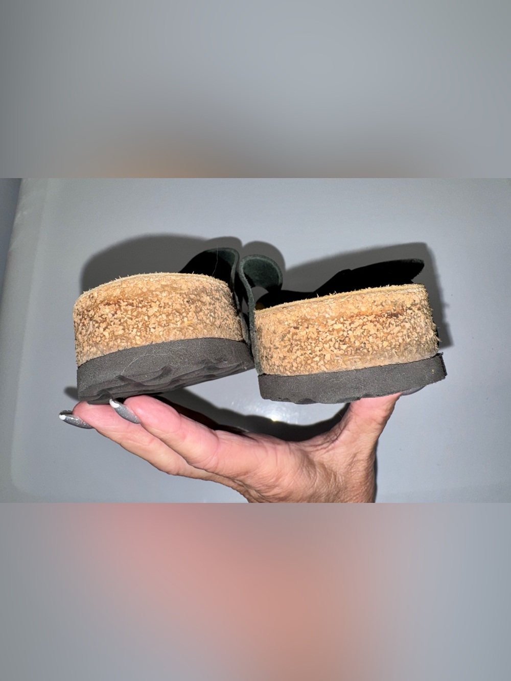 Birkenstock Womens Black Two-Strap Sandals - Picture 8 of 9